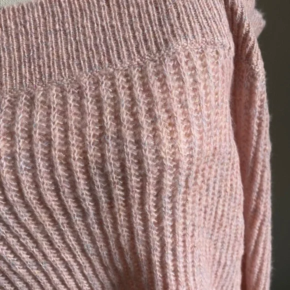 NWT INC Pink Cold Shoulder Sweater Size XXL - Picture 2 of 5
